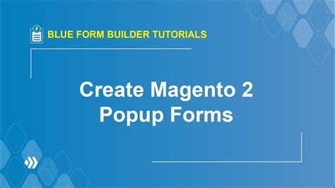 How To Create Popup Forms Blue Form Builder Tutorial Youtube