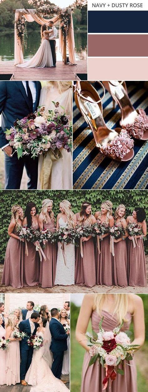 Top 10 Gorgeous Fall Wedding Color Palettes 2020 Dusty Rose Wedding