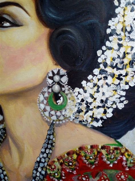 Beautiful Indian Woman Painting By Maria Hristova Alepou