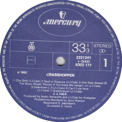 Jj Cale Grasshopper Lp Album Woodstock Shop