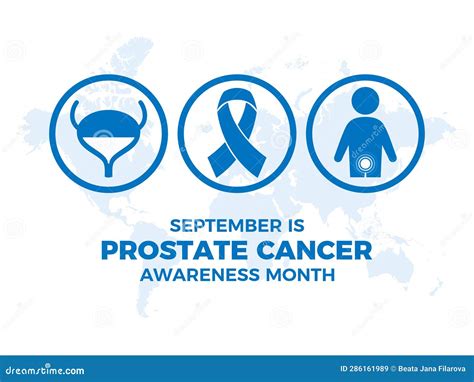 September Is Prostate Cancer Awareness Month Vector Illustration Stock Illustration