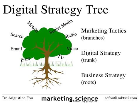 Digital Strategy Tree Rooted In Business Strategy By Dr Augustine Fou