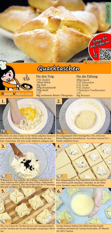 Maybe you would like to learn more about one of these? Quarktaschen Rezept mit Video - Kuchen Rezepte/ einfache ...