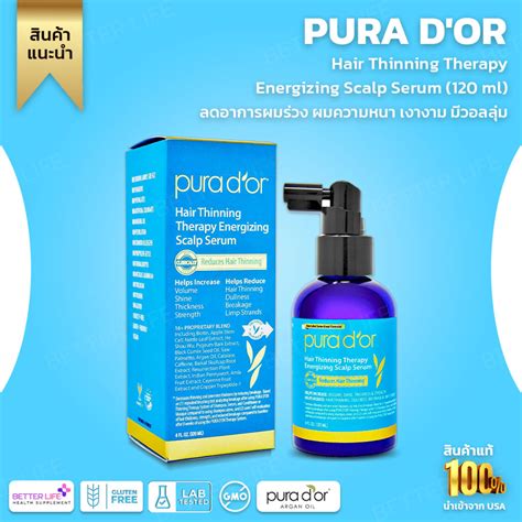 Pura Dor Hair Thinning Therapy Energizing Scalp Serum 4 Oz 120 Ml