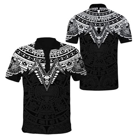 Mexico Aztec Polo Shirt Mexican Ancient Pattern Mens Polo Shirt Patriot T Ebay In 2022