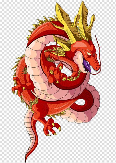 Official fanpage project shenron #dbz also see #fantasy #screen savers www.fabuloussavers.com/screensavers.shtml thank you for viewing! Red and yellow dragon illustration, Shenron Goku Black ...
