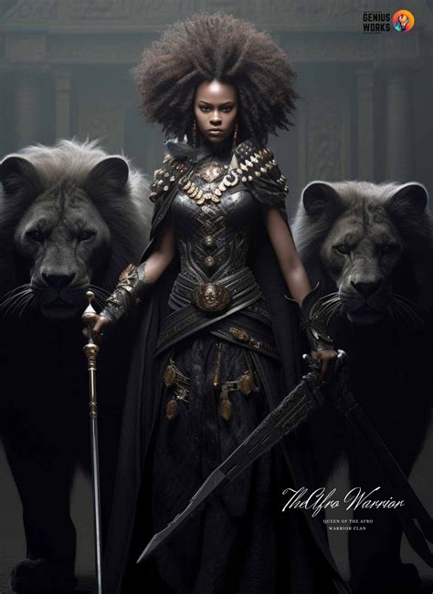 Artstation The Afro Warrior Queen