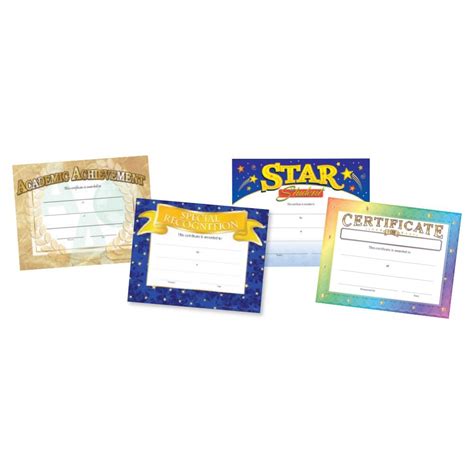 Gold Foil Stamped Certificate Assortment Pack Of 100 Positive