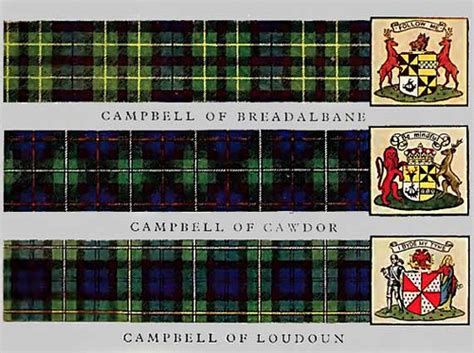 Clan Campbell Of Cawdor Tartan Footprint Scottish