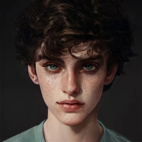 Green Eyed Boy With Brown Hair Character Inspiration Brown Hair Male