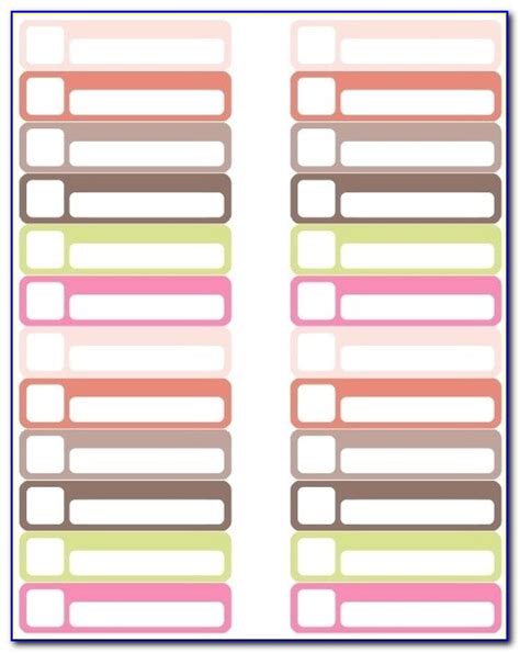 Free Template For Avery File Folder Labels