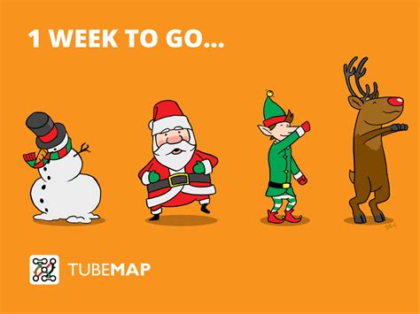 One Week To Go Until Christmas Tube Map  Mapway