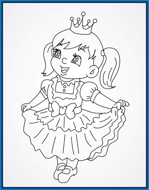 No acepta su finitud en tantas cosas. Dibujos para colorear niña bonita | Coloring pages ...