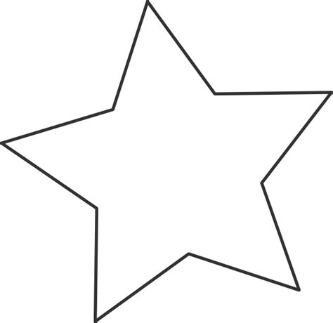 White Star Black Clip Art At Vector Clip Art Online
