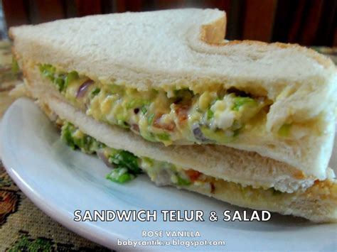 Tak tahulah apa dia mimpi sampai mengidam macam tu sekali. BLoG NaZa & SaKuRa: Sandwich Telur & Salad