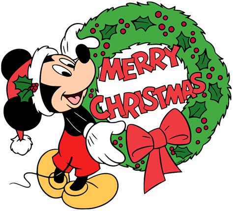 Christmas themed images of disney's mickey and minnie mouse, donald and daisy duck, goofy, pluto and others. Mickey Mouse Christmas Clip Art | Disney Clip Art Galore