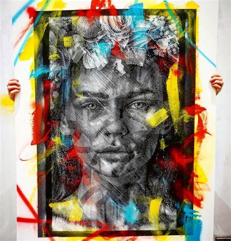 Sniks Instagram Photo Transcend Original Stencil And Spraypaint On