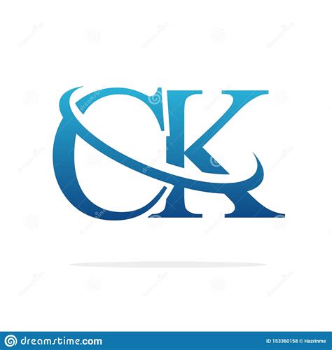 Ck Creative Logo Design Vector Art Stock Illustration