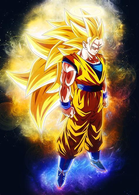 Goku Ss3 Artwork Digital Art By Big Mart
