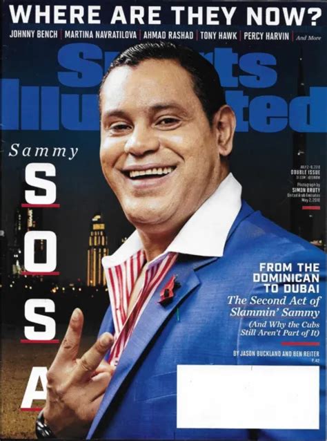 Sports Illustrated Magazine Sammy Sosa Where Are They Now Issue Tony