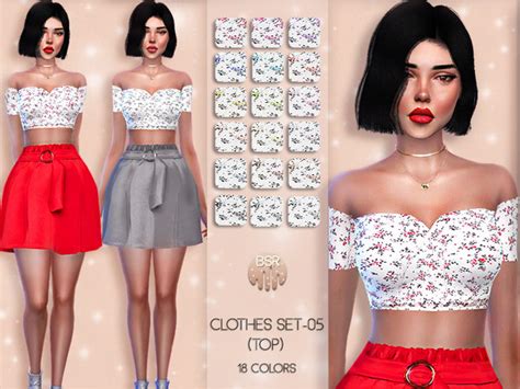 Clothes Set 05 Top Bd38 By Busra Tr At Tsr Sims 4 Updates