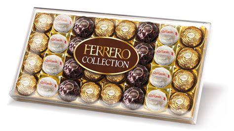Each unique, individually wrapped, ferrero rocher is made by encasing a whole roasted hazelnut and smooth praline filling in a round wafer. Filipinas Gifts | ferrero rocher collection