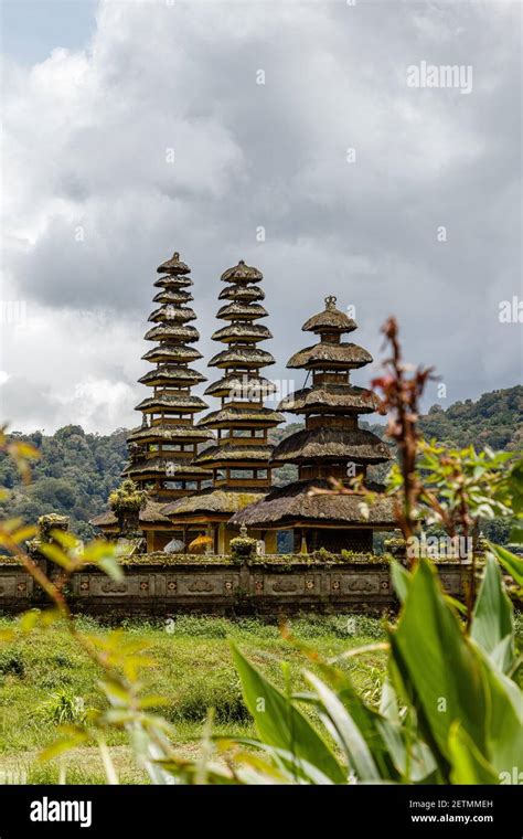 Balinese Hindu Temple Pura Ulun Danu Tamblingan On Lake Tamblingan