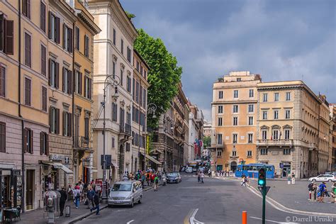 Busy Street In Rome Italy Darrell Uruski