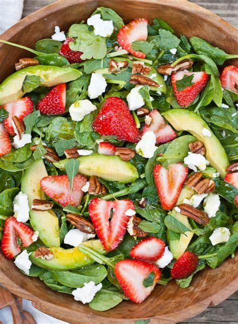 Strawberry Goat Cheese Spinach Salad Neighborfood