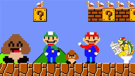 The Super Mario Bros Invincible Mario And Luigi Scene Youtube