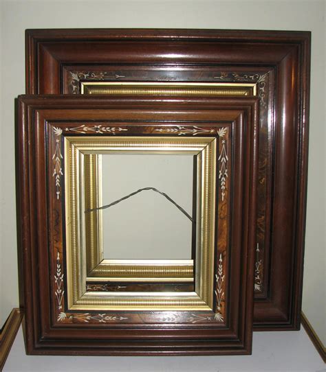 Gilt and Decorated Wooden Victorian Picture Frame : VanBibber Antiques ...