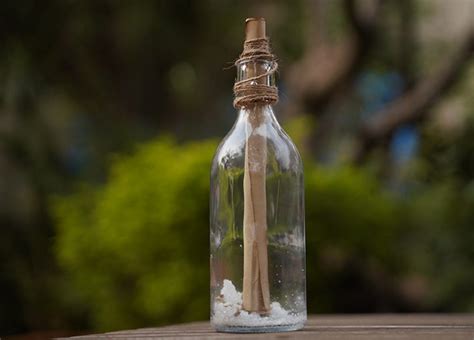 Vintage Styled Personalized Letter Ting In A Drift Bottle For Your