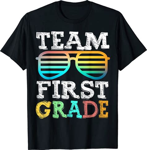 Team 1st Grade Squad First Teacher Student Back To School T Shirt