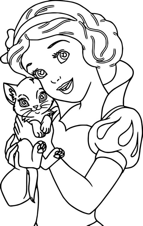 Dibujo Blancanieves Para Colorear E Imprimir