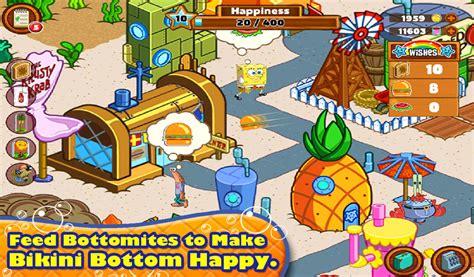 Assim que a sua cidade for ganhando forma e diversão, você vai destravar novos personagens, construções, decoração e. SpongeBob Moves In (La Mudanza de Bob Esponja) v1.04.00 ...