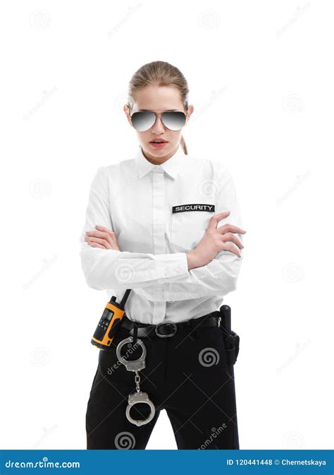 Female Security Guard In Uniform Stock Photo Image Of Escort