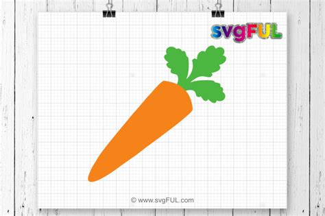 Carrot Svg, Easter Svg, Carrot Monogram Svg, Silhouette Cut Files By