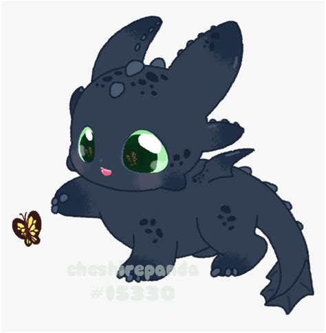Toothless Png Download Image Chibi Baby Toothless Dragon Transparent