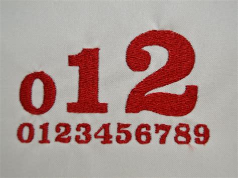 Embroidery Pattern Numbers Custom Embroidery
