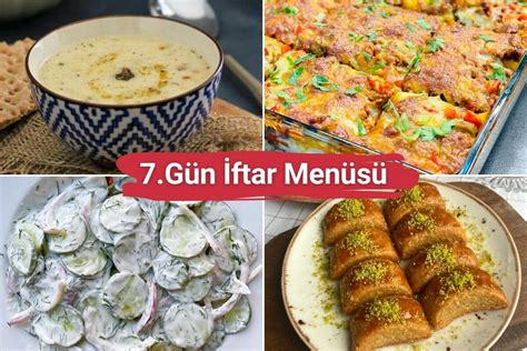 7 Gün İftar Menüsü Nefis Yemek Tarifleri