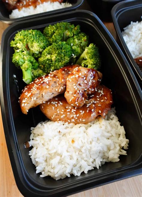 Teriyaki Chicken Meal Prep Only 398 Calories
