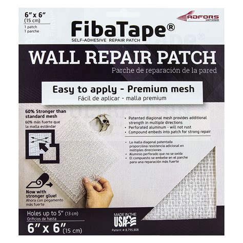 Fibatape Extra Strength Self Adhesive Drywall Repair Patches At