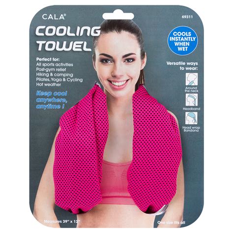 Cooling Towel Hot Pink Cala Products