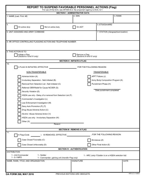 Da Form 268 Fill Out Sign Online And Download Fillable Pdf