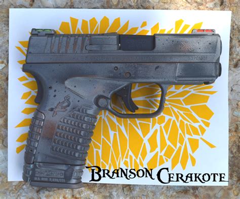 Fracturedshattered Camo Stencil Pistol Branson Cerakote And Laser