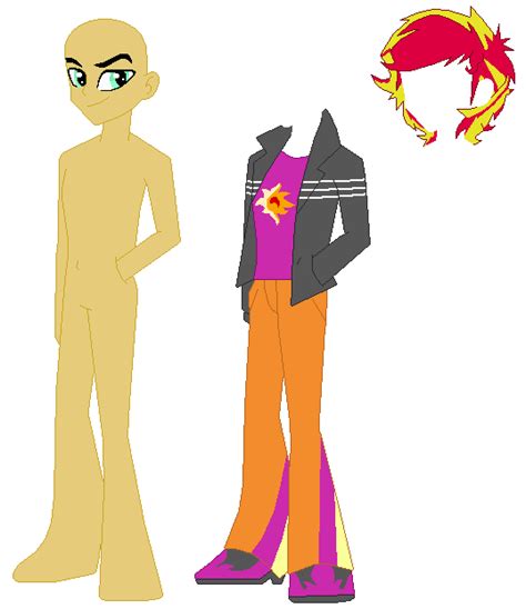 Derpy shares her outfit design with scribble dee. Imagen - Equestria boys sunset glare base by selenaede-d68c3dd.png | Wiki Mi Pequeño Pony: Fan ...