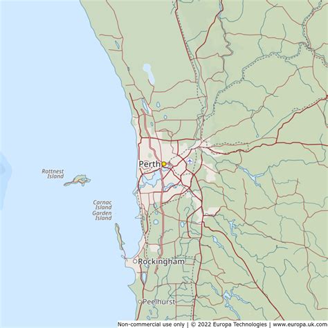 Map Of Perth Australia Global 1000 Atlas