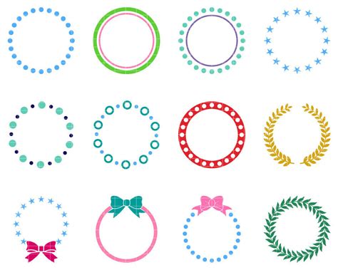 The size of our free svg files can be increased or decreased without any loss of quality. Monogram Frame SVG Cut File Circle Monogram Frames DFX Cut