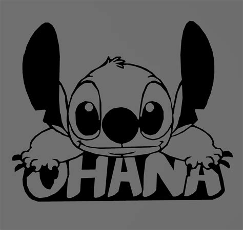 Stl File Stitch Ohana Disney 2d・3d Printer Model To Download・cults