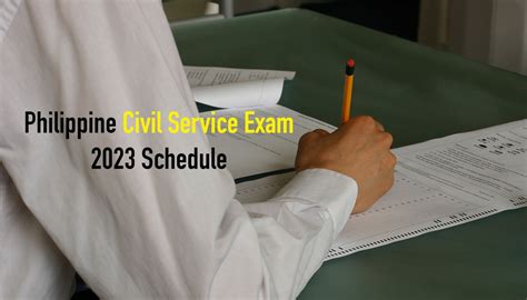 Philippine Civil Service Exam Schedule